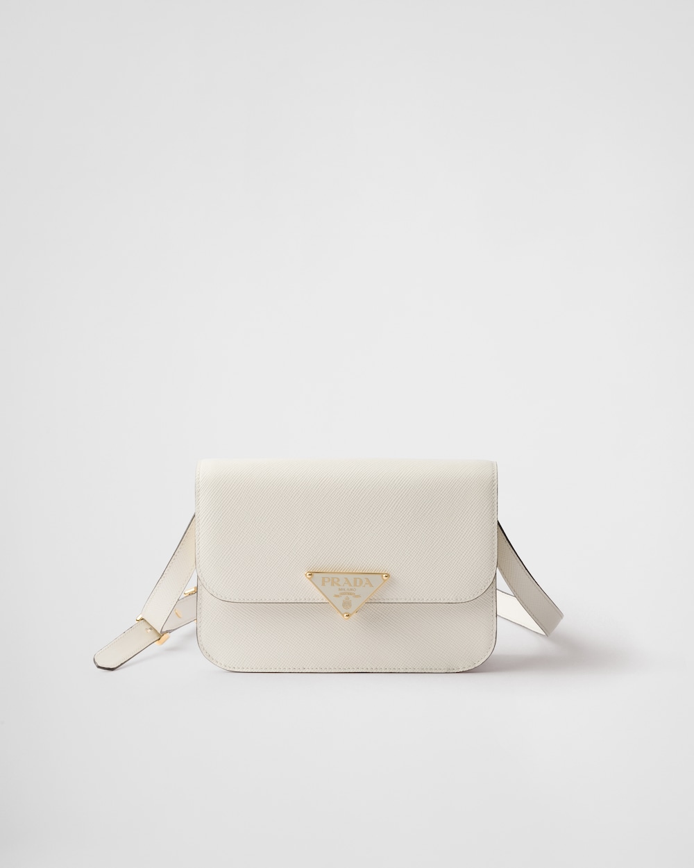 Saffiano Leather Flap Shoulder Bag - Image 1